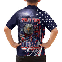 United States Ice Hockey Champions Personalized Kid Hawaiian Shirt Lets Go Boy USA Goal