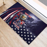 United States Ice Hockey Champions Personalized Rubber Doormat Lets Go Boy USA Goal