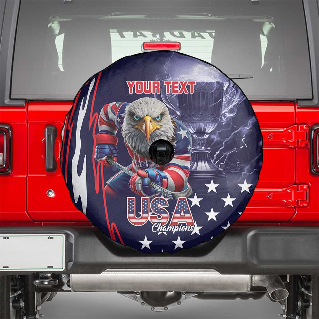 United States Ice Hockey Champions Personalized Spare Tire Cover Lets Go Boy USA Goal