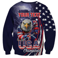 United States Ice Hockey Champions Personalized Sweatshirt Lets Go Boy USA Goal