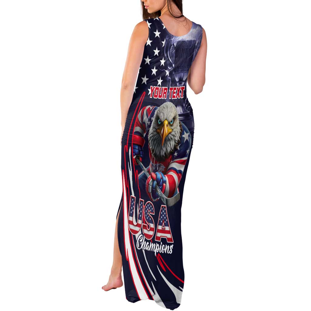 United States Ice Hockey Champions Personalized Tank Maxi Dress Lets Go Boy USA Goal