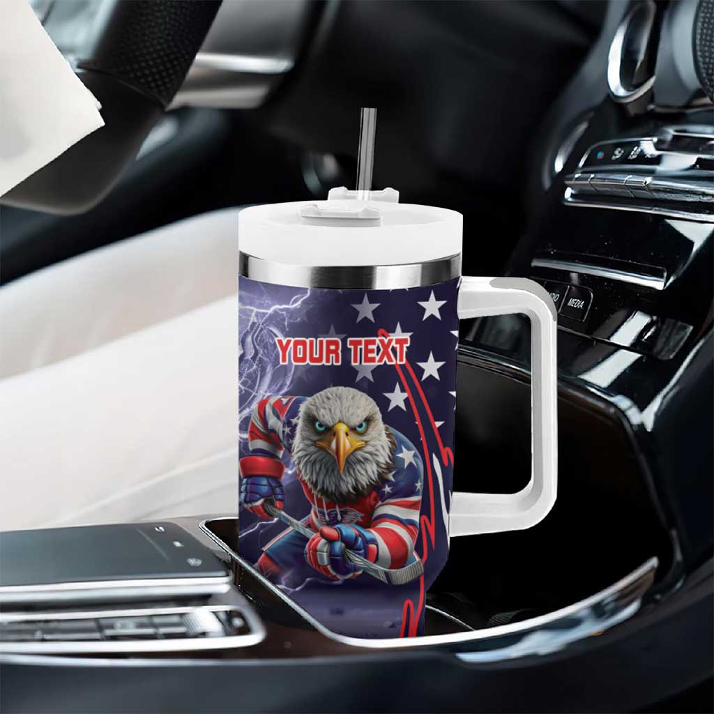 United States Ice Hockey Champions Personalized Tumbler With Handle Lets Go Boy USA Goal