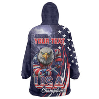 United States Ice Hockey Champions Personalized Wearable Blanket Hoodie Lets Go Boy USA Goal