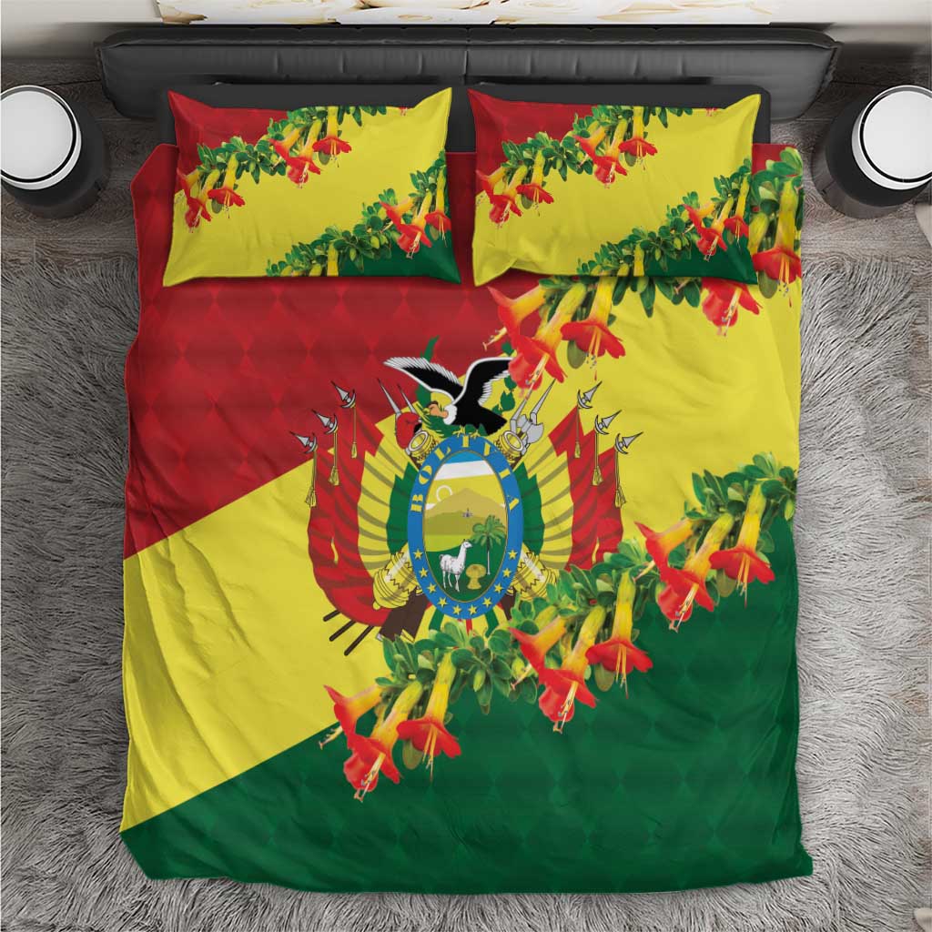 Bolivia Andean Condor Kantuta Flowers Bedding Set LT9