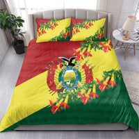 Bolivia Andean Condor Kantuta Flowers Bedding Set