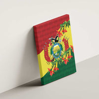 Bolivia Andean Condor Kantuta Flowers Canvas Wall Art LT9