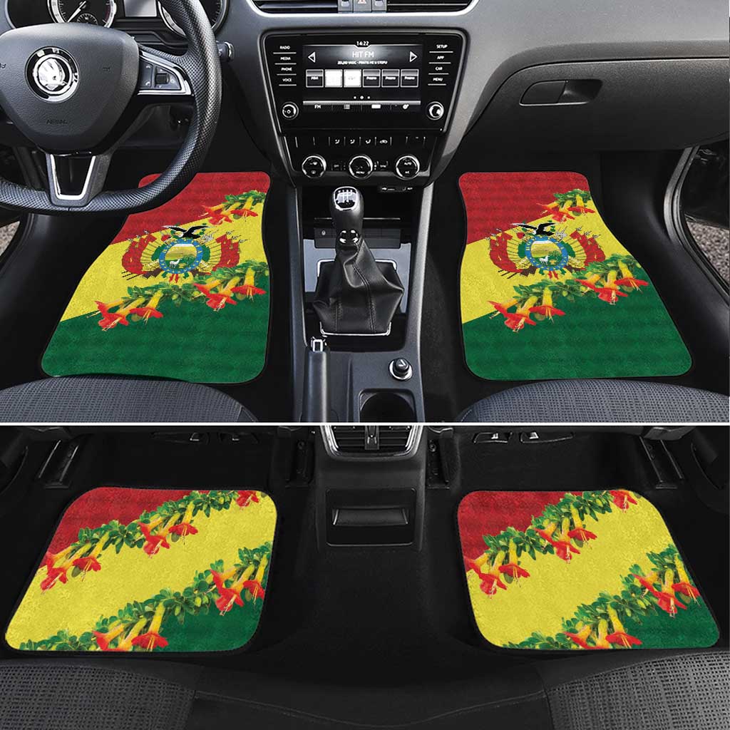 Bolivia Andean Condor Kantuta Flowers Car Mats LT9