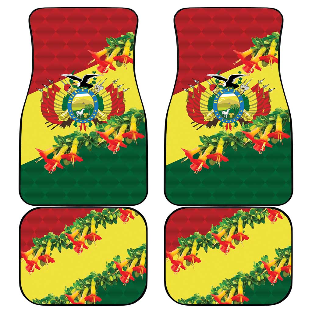 Bolivia Andean Condor Kantuta Flowers Car Mats