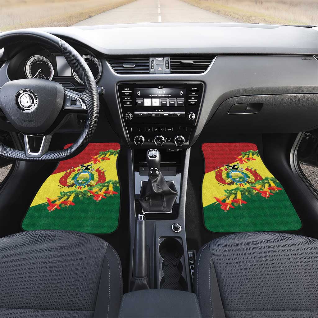 Bolivia Andean Condor Kantuta Flowers Car Mats LT9