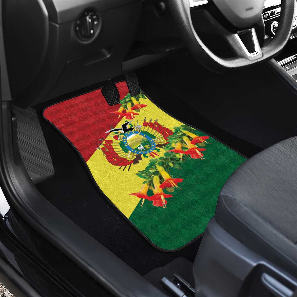 Bolivia Andean Condor Kantuta Flowers Car Mats LT9