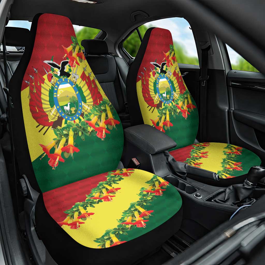 Bolivia Andean Condor Kantuta Flowers Car Seat Cover LT9