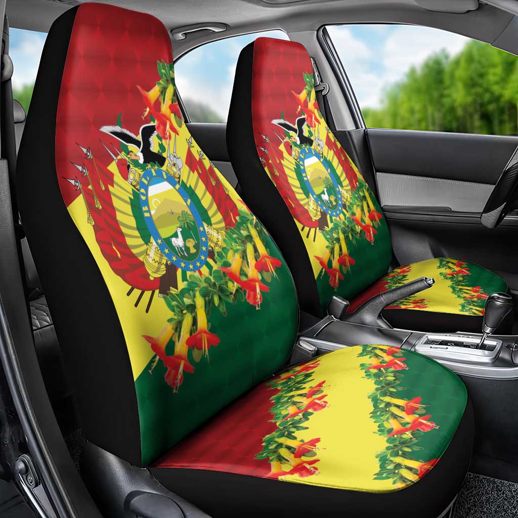 Bolivia Andean Condor Kantuta Flowers Car Seat Cover LT9