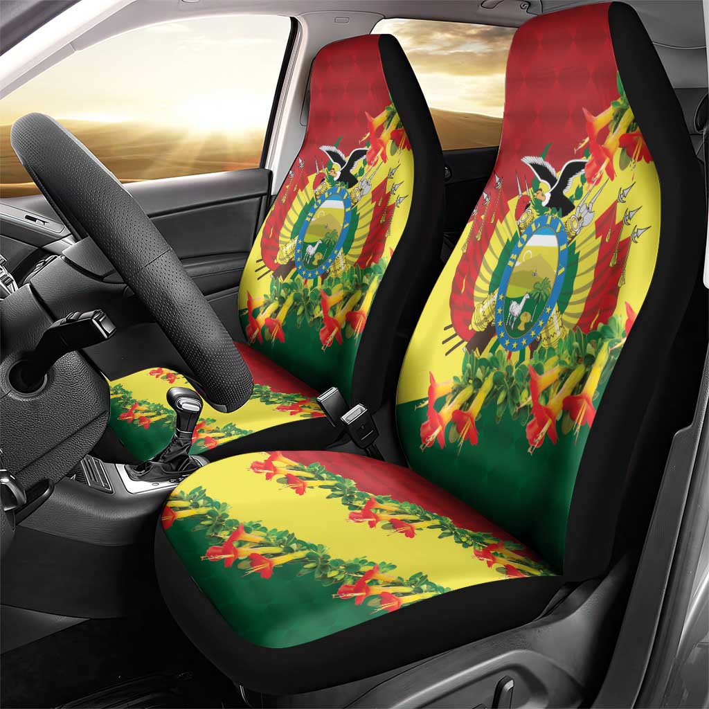 Bolivia Andean Condor Kantuta Flowers Car Seat Cover LT9