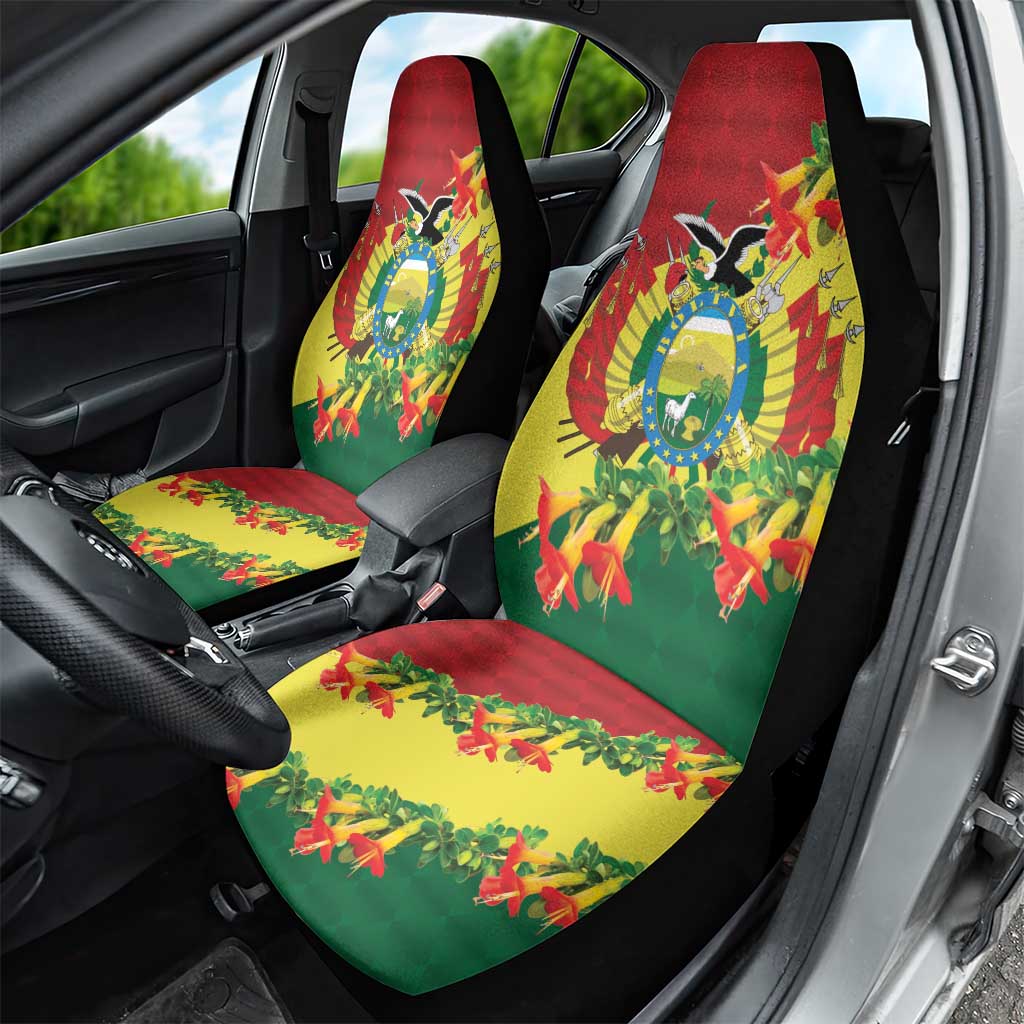Bolivia Andean Condor Kantuta Flowers Car Seat Cover LT9