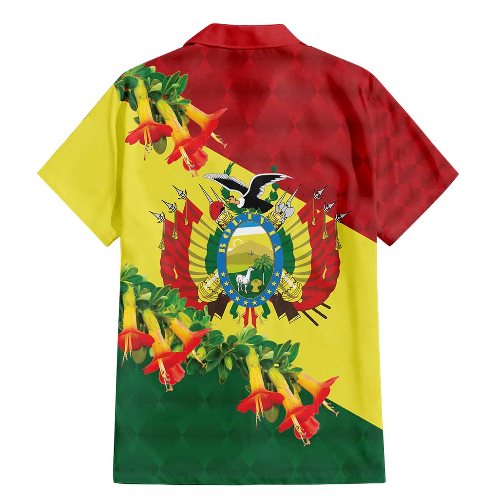 Bolivia Andean Condor Kantuta Flowers Family Matching Mermaid Dress and Hawaiian Shirt