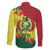 Bolivia Andean Condor Kantuta Flowers Family Matching Short Sleeve Bodycon Dress and Hawaiian Shirt