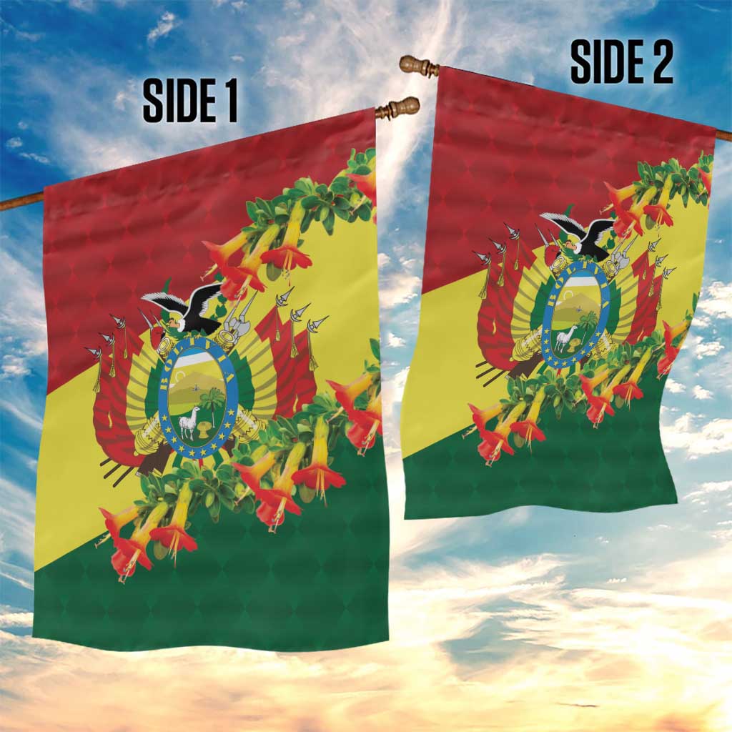 Bolivia Andean Condor Kantuta Flowers Garden Flag