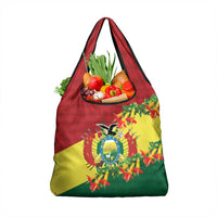 Bolivia Andean Condor Kantuta Flowers Grocery Bag