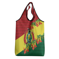 Bolivia Andean Condor Kantuta Flowers Grocery Bag