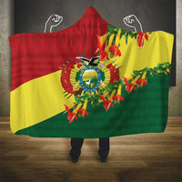 Bolivia Andean Condor Kantuta Flowers Hooded Blanket LT9