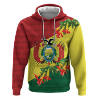 Bolivia Andean Condor Kantuta Flowers Hoodie