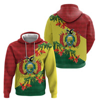 Bolivia Andean Condor Kantuta Flowers Hoodie