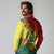 Bolivia Andean Condor Kantuta Flowers Long Sleeve Polo Shirt