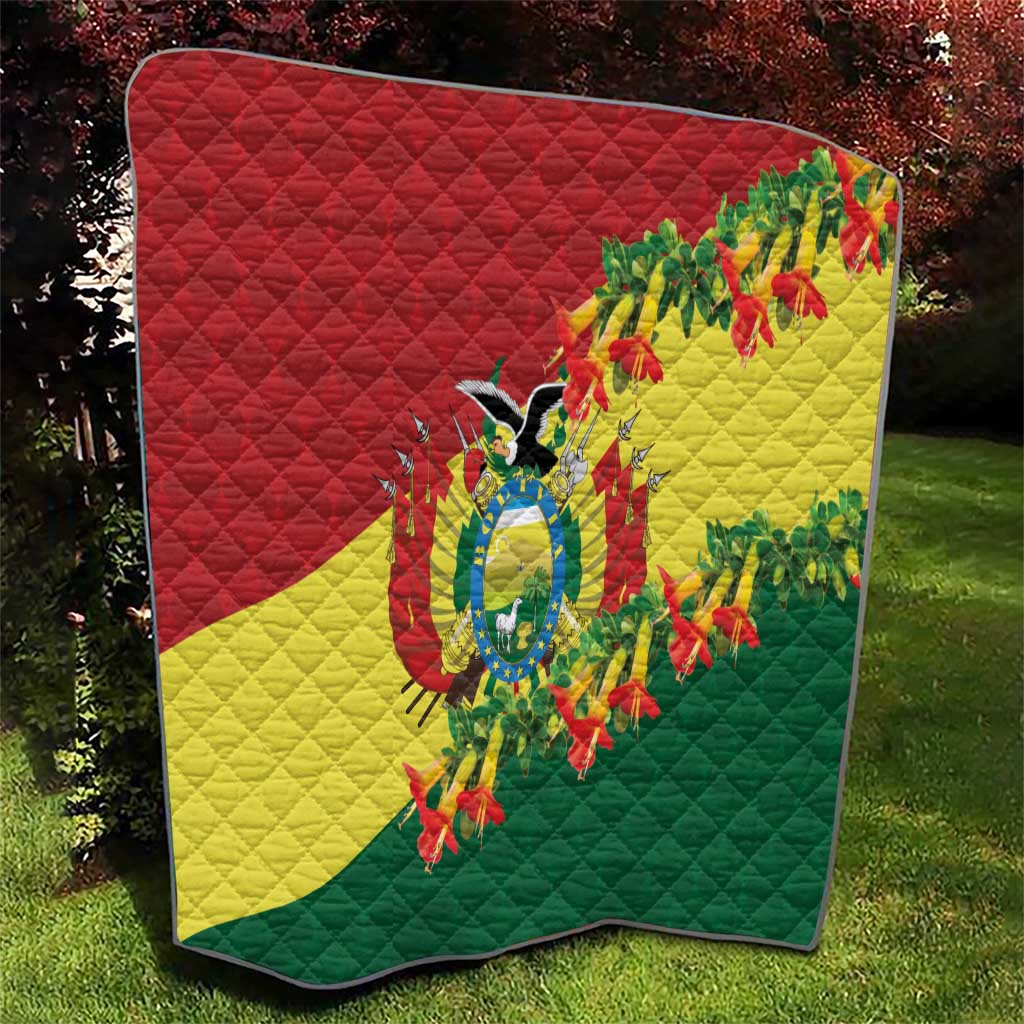 Bolivia Andean Condor Kantuta Flowers Quilt LT9