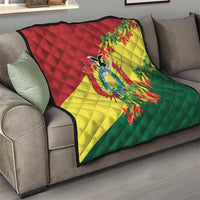 Bolivia Andean Condor Kantuta Flowers Quilt LT9