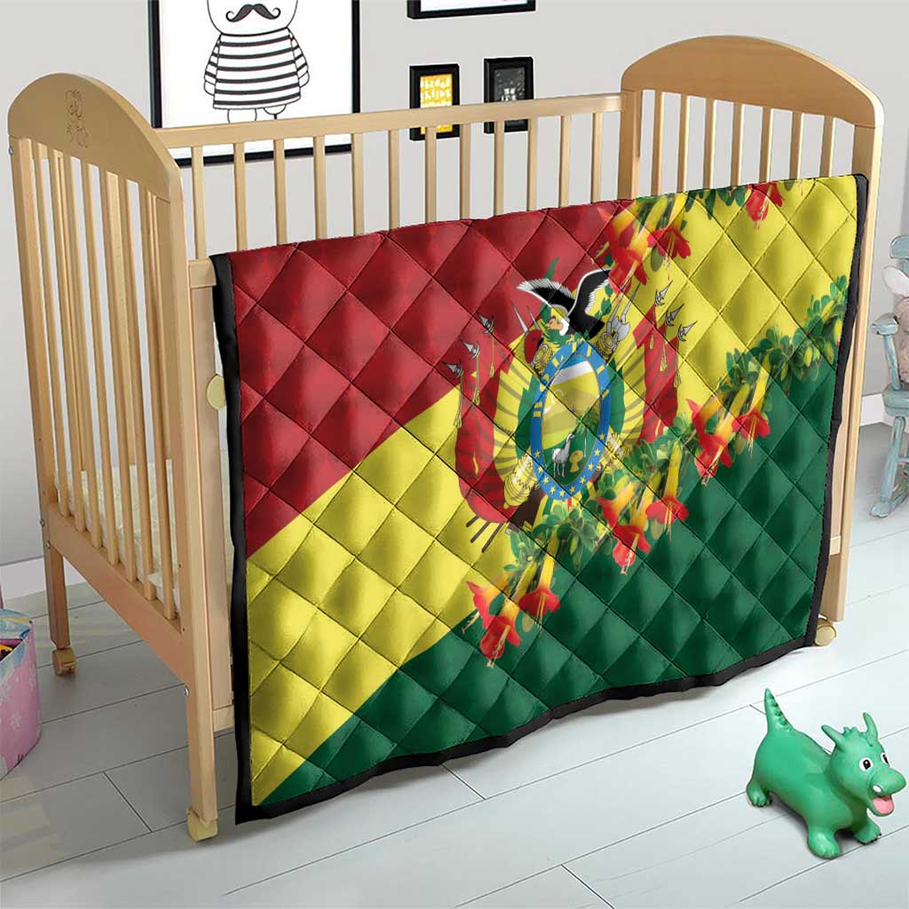 Bolivia Andean Condor Kantuta Flowers Quilt LT9