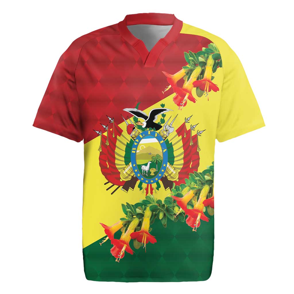 Bolivia Andean Condor Kantuta Flowers Rugby Jersey