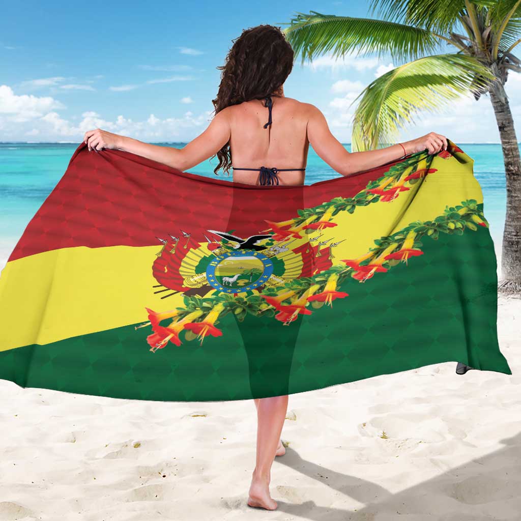 Bolivia Andean Condor Kantuta Flowers Sarong LT9