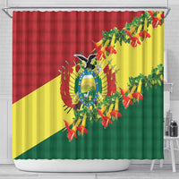 Bolivia Andean Condor Kantuta Flowers Shower Curtain LT9