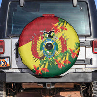 Bolivia Andean Condor Kantuta Flowers Spare Tire Cover LT9