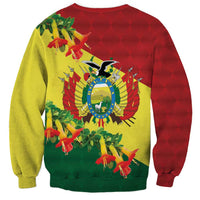 Bolivia Andean Condor Kantuta Flowers Sweatshirt