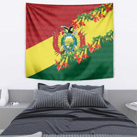 Bolivia Andean Condor Kantuta Flowers Tapestry LT9