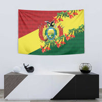 Bolivia Andean Condor Kantuta Flowers Tapestry LT9