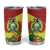 Bolivia Andean Condor Kantuta Flowers Tumbler Cup