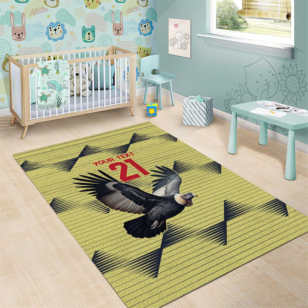 Colombia Football Custom Area Rug Los Cafeteros Andean Condor LT9