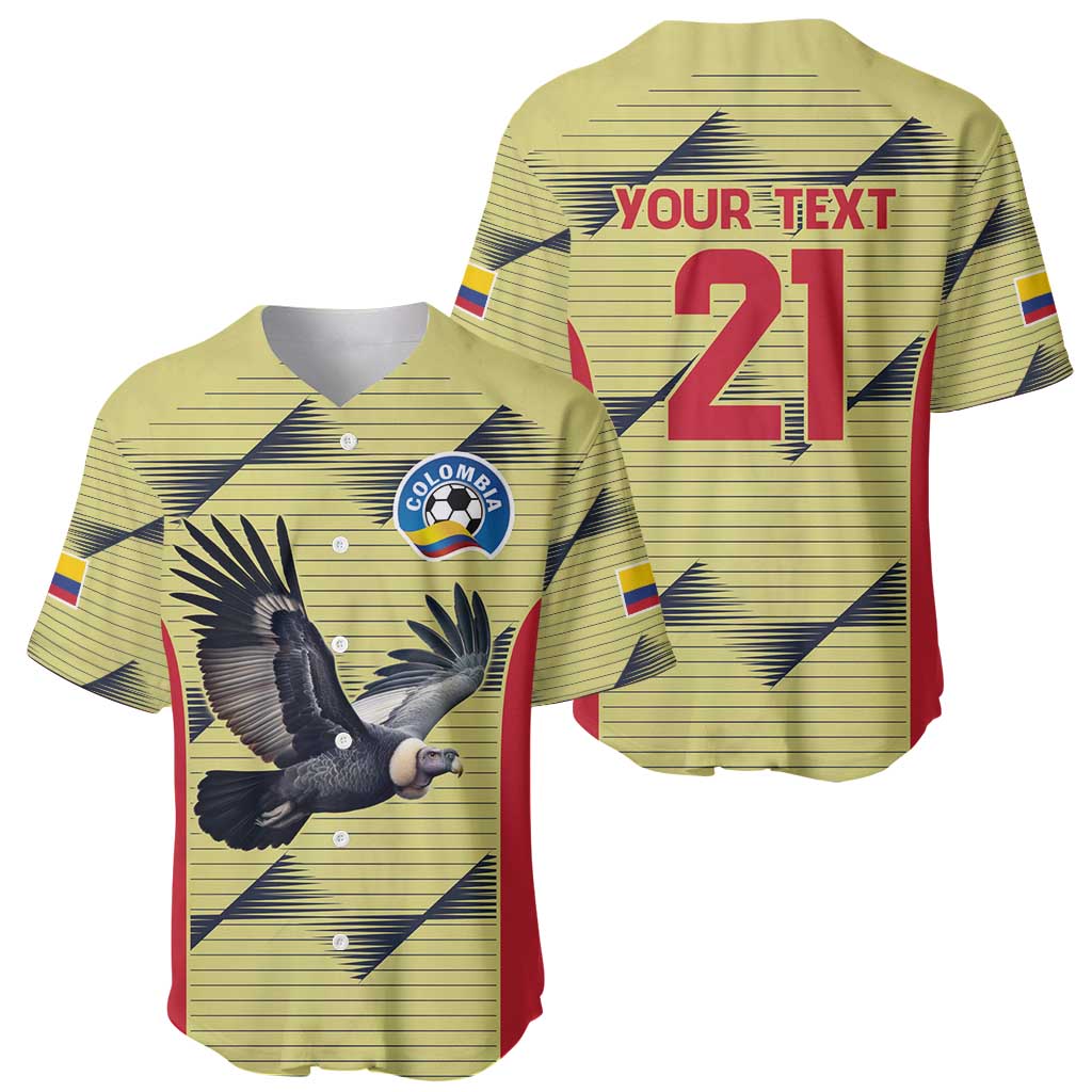 Colombia Football Custom Baseball Jersey Los Cafeteros Andean Condor