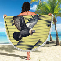 Colombia Football Custom Beach Blanket Los Cafeteros Andean Condor LT9