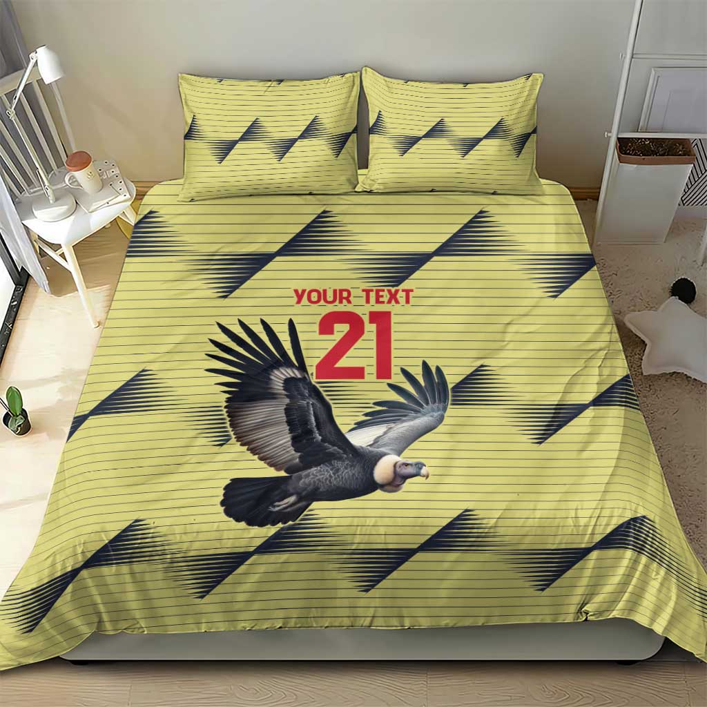 Colombia Football Custom Bedding Set Los Cafeteros Andean Condor