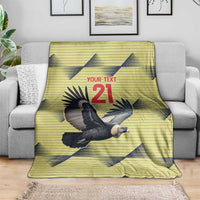Colombia Football Custom Blanket Los Cafeteros Andean Condor LT9