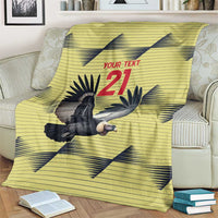Colombia Football Custom Blanket Los Cafeteros Andean Condor