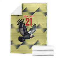 Colombia Football Custom Blanket Los Cafeteros Andean Condor LT9
