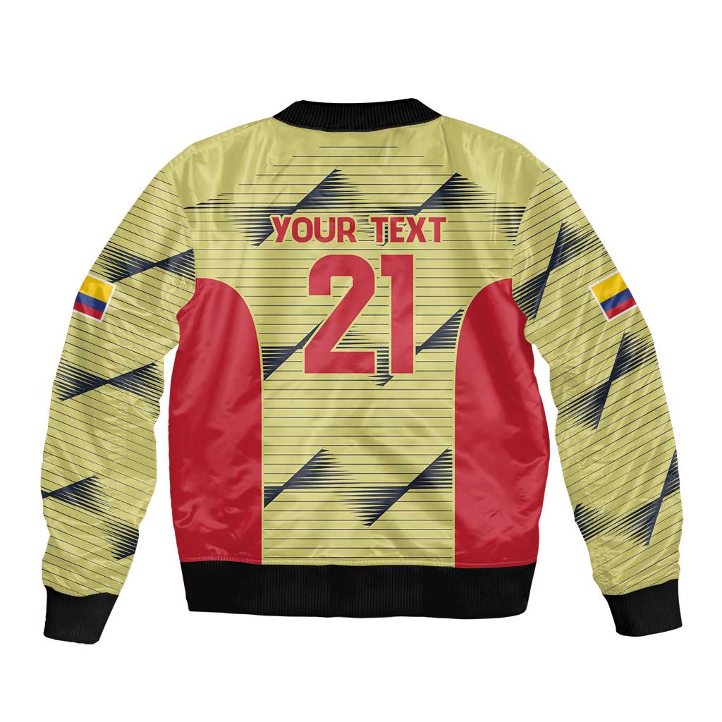 Colombia Football Custom Bomber Jacket Los Cafeteros Andean Condor