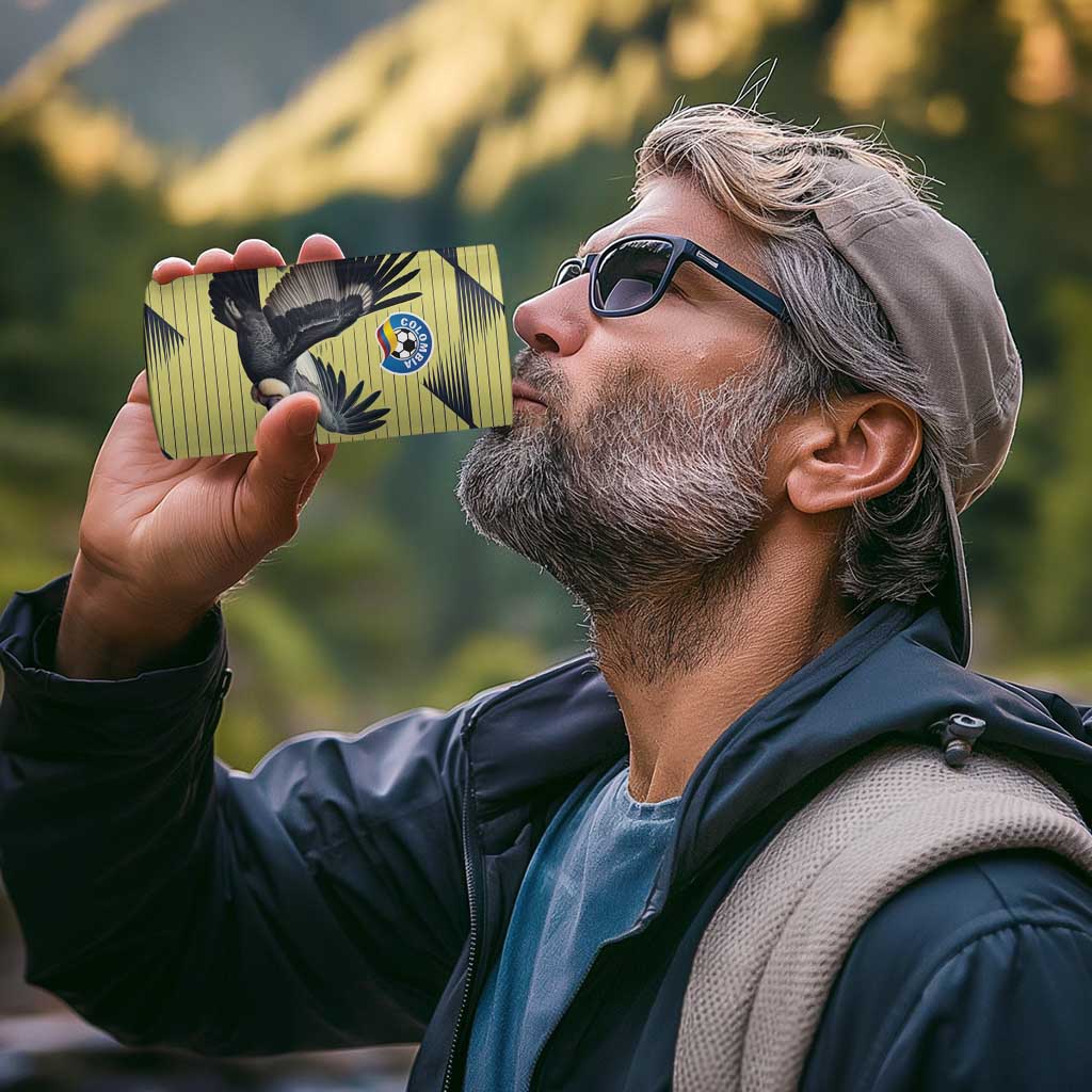 Colombia Football Custom 4 in 1 Can Cooler Tumbler Los Cafeteros Andean Condor