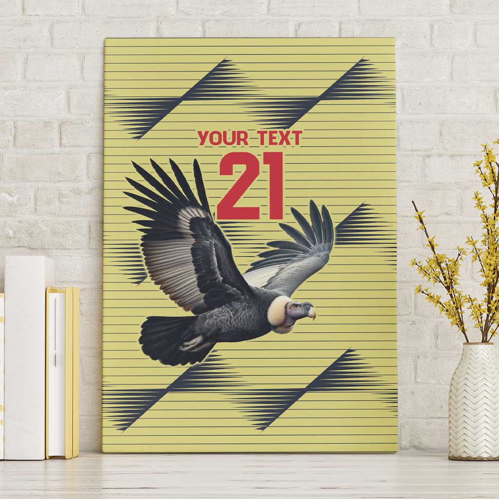 Colombia Football Custom Canvas Wall Art Los Cafeteros Andean Condor