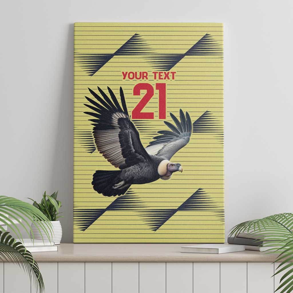 Colombia Football Custom Canvas Wall Art Los Cafeteros Andean Condor LT9