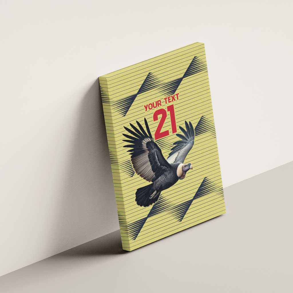 Colombia Football Custom Canvas Wall Art Los Cafeteros Andean Condor